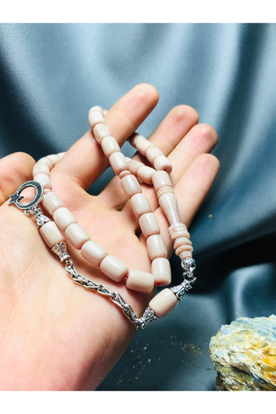 TTS TÜRK TESBİH SANATI Imame Crimping Amber Gift Prayer Beads with Ring