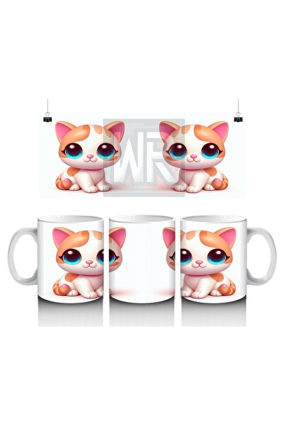 Luluyen كوب قطة وردي اللون يحب الأطفال الحليب