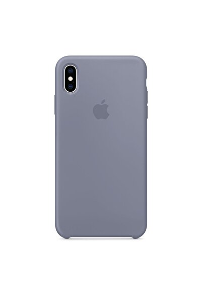 Bibilel Protective Back Case with Apple Logo for iPhone XS, Silicone, Gray