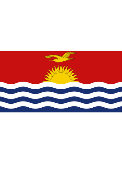 Ti Play Pictură de perete cu steagul țării Kiribati 45x22CM Pictură din PVC f...