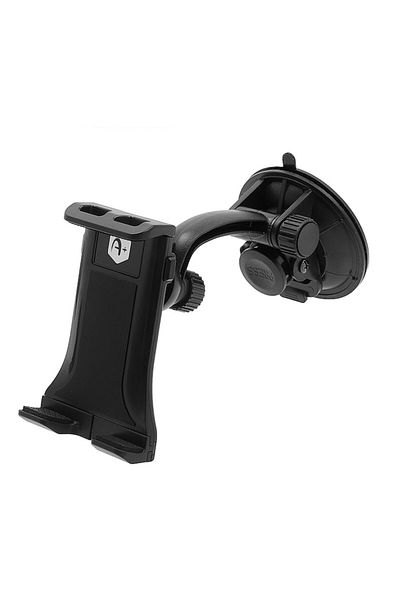 Bibilel Car phone or tablet holder with suction cup and flexible arm, black, BBL608