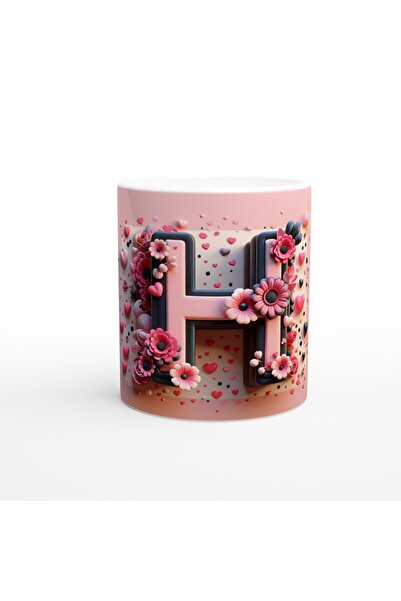 Generic Brand Letter H Elegant Alphabet Mug Cup