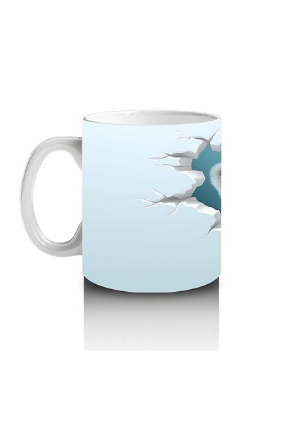 Luluyen Polar Bear Figure on Ice Ground – Printed Mug