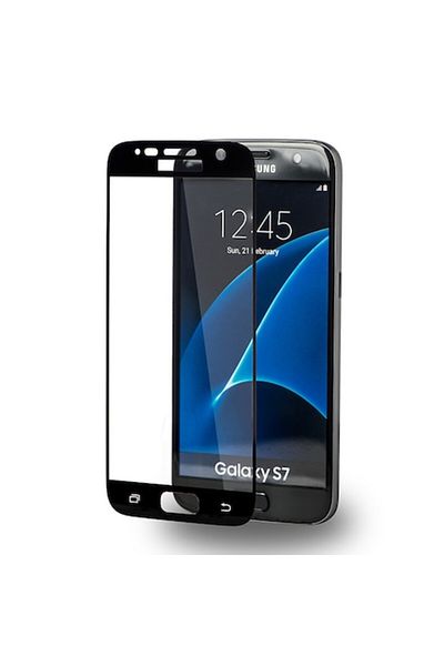 Bibilel 9H High Quality Glass Screen Protector for Samsung Galaxy S7, Black