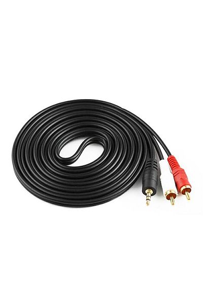 Bibilel Audio Cable Jack 3.5 mm to 2 RCA, 10 m, Black, TCL-BBL3321