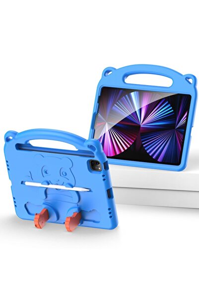 SOHO Husă din spumă compatibilă cu Apple iPad Mini 6 2021 pentru copii cu design Panda, albastră