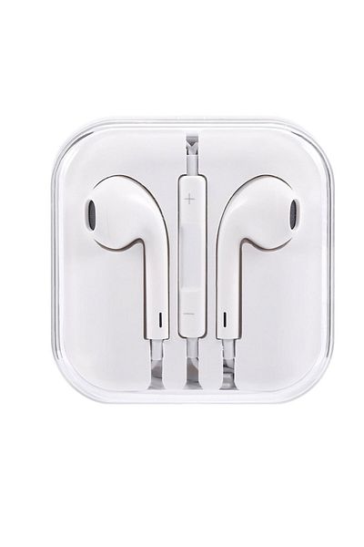 Bibilel Căști cu fir de înaltă calitate cu microfon pentru iPhone, mufă de 3,5 mm, albe