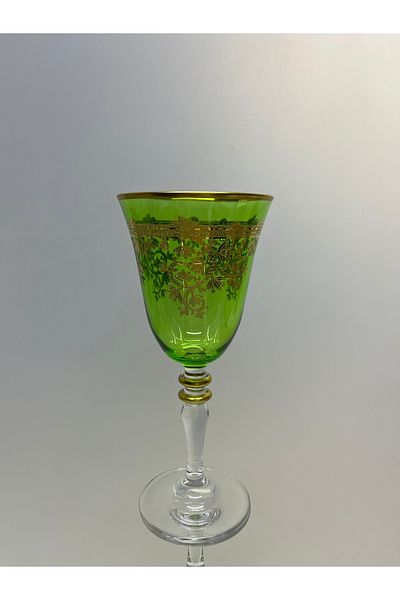 DECOSTYLE Ece Gold Pantograph Embroidered Colorful Glowing and Soft Drinking Glasses