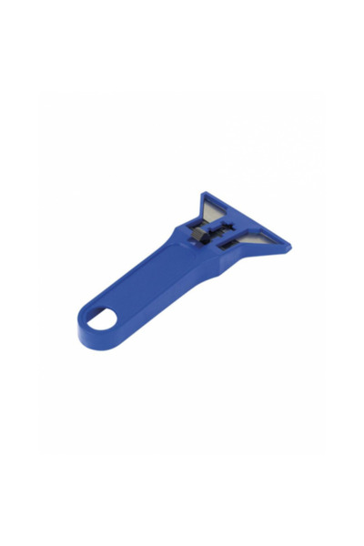 OEM Mini scraper with blade protection, perfect for removing paint, labels, and stickers - Blue