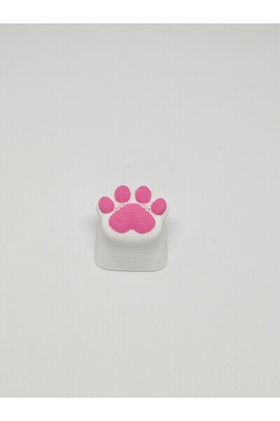 AysbiStudio Pembe Pati Desenli Klavye Tuşu – Tekli, Mekanik Klavye Keycap