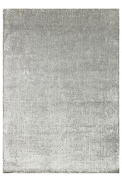 Vog Halı Alure Gri El Dokuma Saf Bambu Halı Lüks Yumuşak Minimalist Modern Sa...