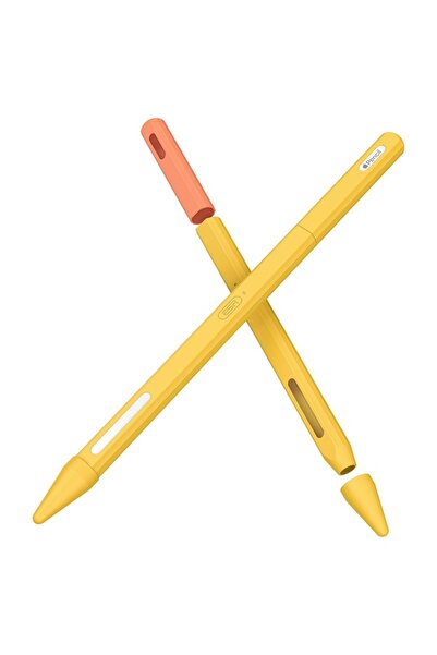 GERICOM Silicone Case Compatible with Apple Pencil 2nd Generation, 4 Pieces Set, Yellow