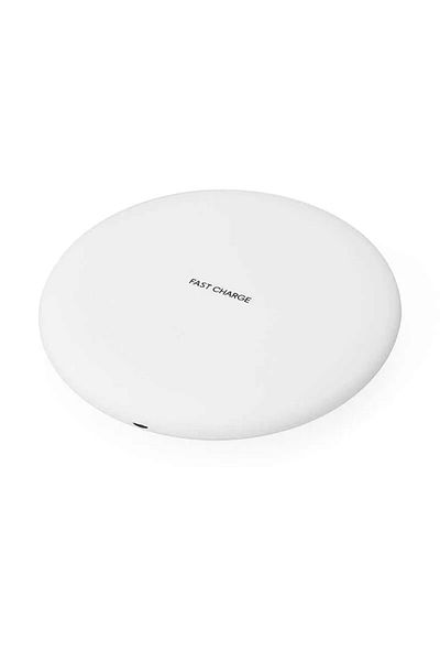 OEM Incarcator wireless universal pentru telefon, Fast Charge, conector MicroUSB, Argintiu