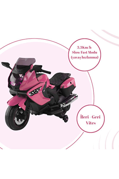 Genel Markalar XMX 12 Volt Ledli Akülü Motor Motorsiklet Akülü Çocuk Araçları 438A