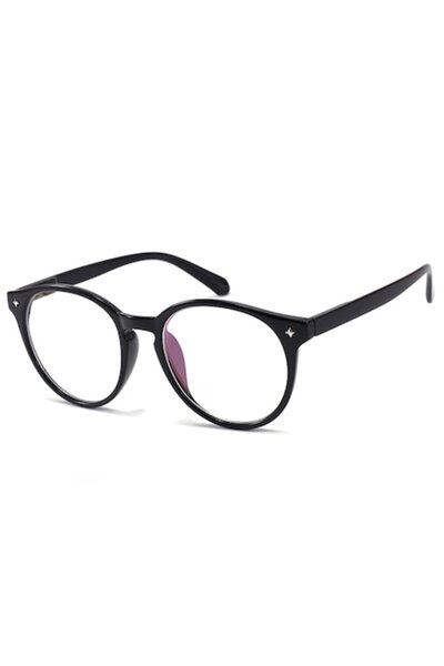 GERICOM Ochelari de vedere cu lentile transparente, filtru UV, ramă rotundă, ...