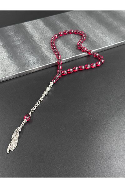 Tesbih-i Hazır Tesbihçilik Handcrafted amber prayer beads with special design and silver tassel