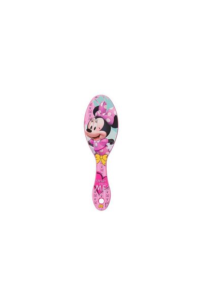 OEM Hairbrush for girls with Minnie pattern, oval, pink color