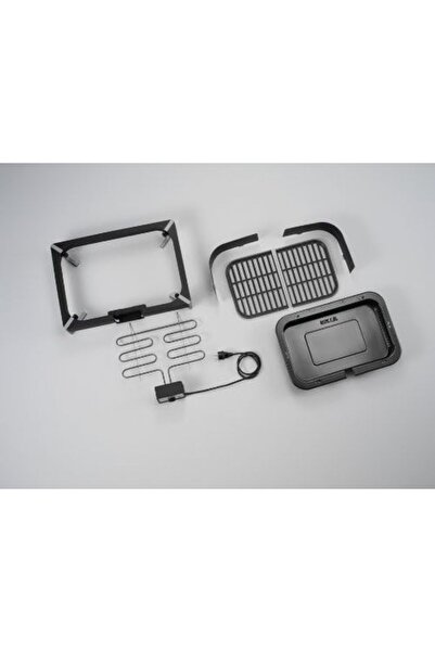 Severin Electric Grill BBQ with Table by Severin, PG 2781, 2500W, 56.3cm x 18cm x 44cm, Black