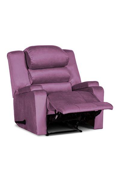 Lazy Vibes Reflex Comfort - Practical Velvet Recliner Chair with Storage Box | Fixed