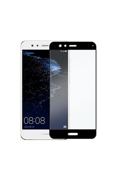 OEM Folie de protecție din sticlă compatibilă cu Huawei P10 Lite, rezistență la zgârieturi 9H, neagră