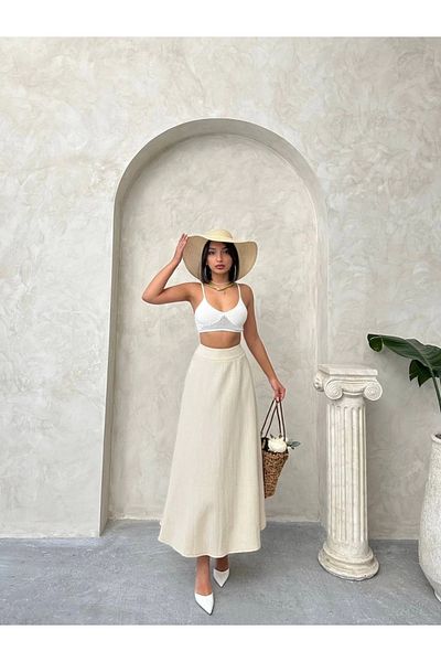 STILVANA Long Lined Skirt