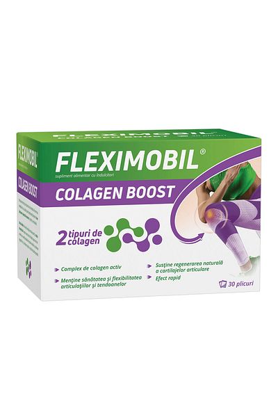 Fiterman Pharma Fleximobil Colagen Boost, 30 plicuri, Fiterman