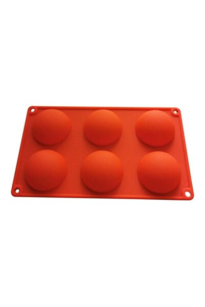 Generic Large Half Sphere Silicone Mould – 6 Cavities, 4 Packs