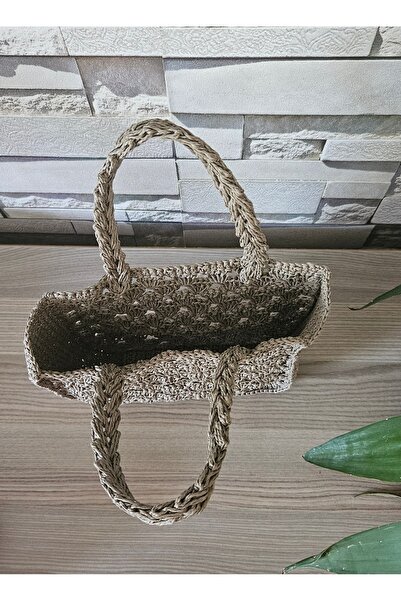 EZG Hasır Kutu Şeklinde El Çantası