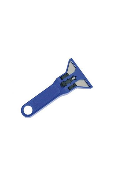 OEM Mini scraper with blade protection, perfect for removing paint, labels, and stickers - Blue