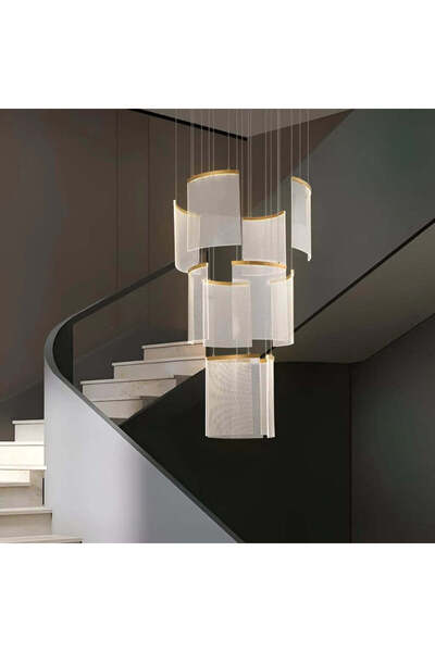 Alista Home Candelabru Cristal LED 60W Alduino Auriu, 80 cm