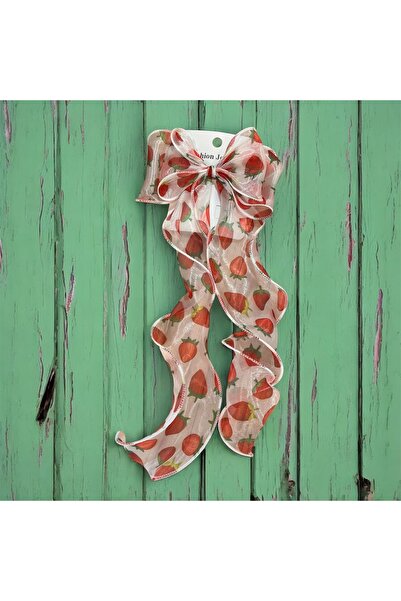 Store Strawberry Patterned Bow Buckle