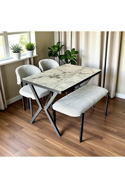 ROYALİSA TABLE CHAİR ROYALİSA ADES BENCH 2 SANDALYE MUTFAK SETİ
