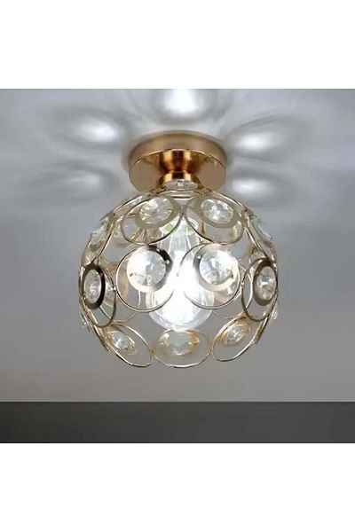 Alista Home Lustra Vera, 1*E27, Auriu, Metal si Cristal
