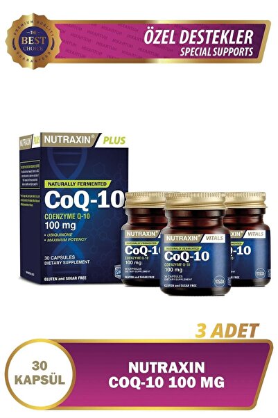 Nutraxin Coq-10 100mg 30 Kapsül 3 Adet