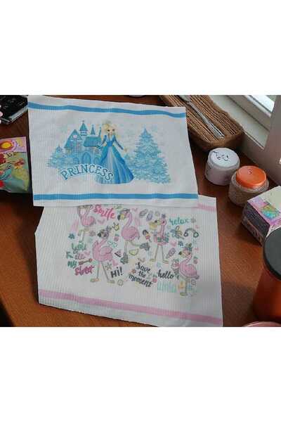 ÇEÇEN HOME (2 قطعة) مفرش غداء وغطاء للفتيات، مفرش غداء للفتيات مقاس 35 × 50