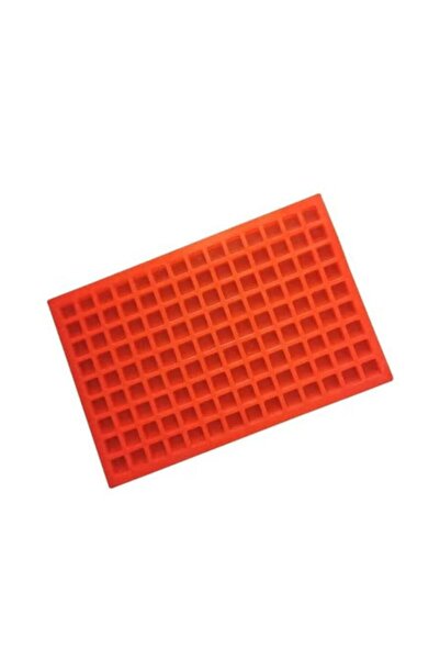 Generic Silicone Square Grid Baking Mat – Red, Non-Stick, Large