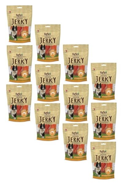 Reflex Kurutulmuş Chicken Jerky Tavuk Parçalı Fileto Doğal Köpek Ödülü 80 gr (12 Adet)
