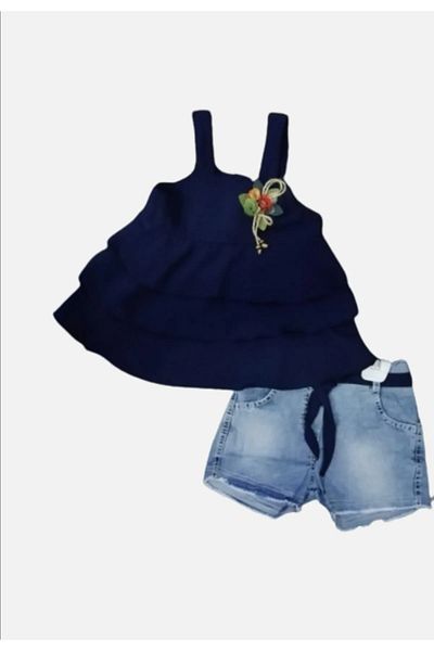 gnygiyim Girl's Seasonal Shorts Blouse Set