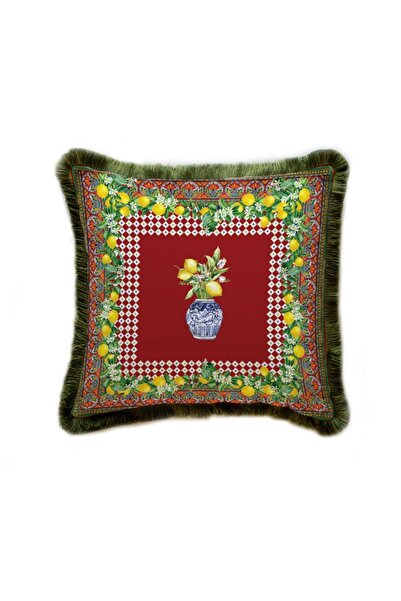 Adawall Colorful Lemon Patterned Pillow/Cushion (Filling Bead Fiber, Nation. Washing and Fading Certificate)