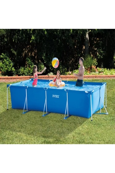 Intex Rectangular Frame Pool – 3m x 2m x 75cm Blue Above Ground Swimming Pool