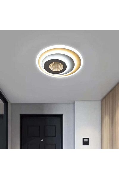 Alista Home Lustra LED NEXA ROTUND 3 D 38 W, lumina Rece/Calda/Neutra, Alb