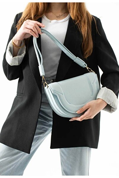 Çanta Trend Women's Baby Blue Hand and Shoulder Bag