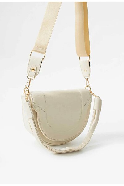 Çanta Trend *** Women's Cream Hand and Shoulder Bag