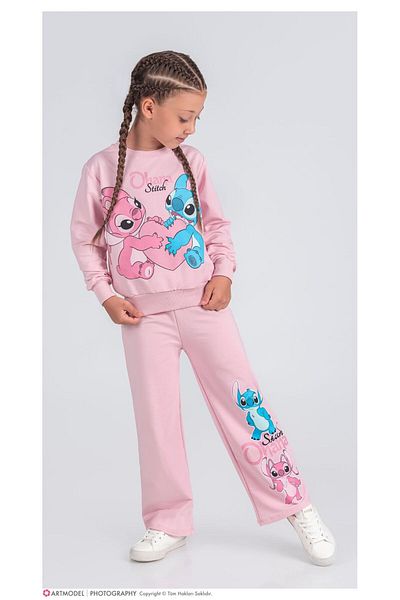 ÖRZİKİDS Printed Girls Tracksuit Set3-10 Years