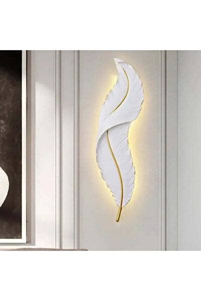 Alista Home Aplica LED Pena 65 cm, lumina Rece/Calda/Neutra, Alb Auriu