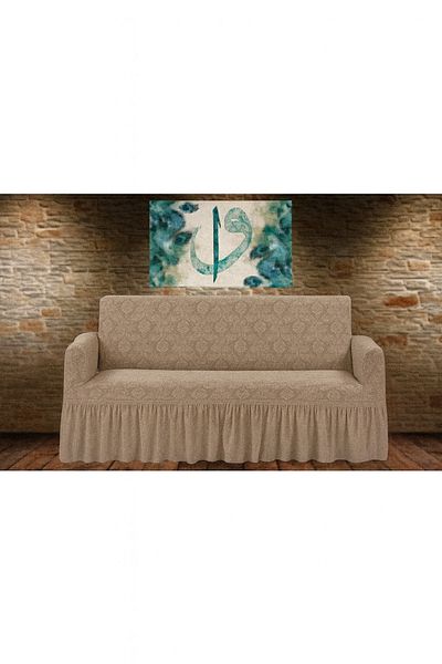 BOSTAN Jacquard Sofa, Sofa Sofa Bed Cover Lycra Elastic Standard 3 Seater