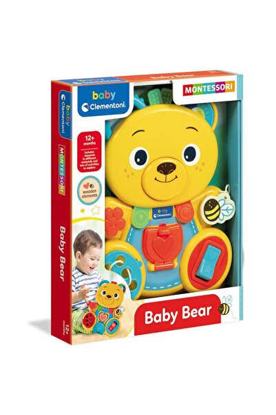 CLEMENTONI Interactive Baby Montessori Toy - Activity Teddy Bear
