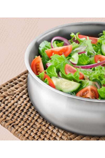 Steel & More Çelik Salata Kasesi Güveç Model - 18cm