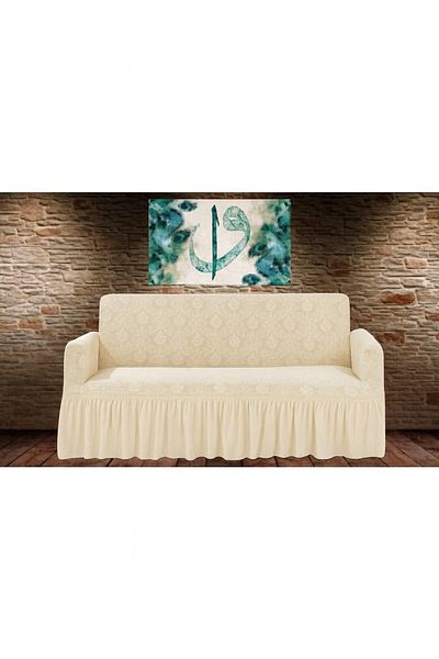 BOSTAN Jacquard Sofa, Sofa Sofa Bed Cover Lycra Elastic Standard 3 Seater