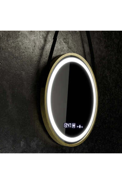 Alista Home Oglinda LED Rotunda, 60 cm, Celeste Royale Gold Eleve MotionGlow ...